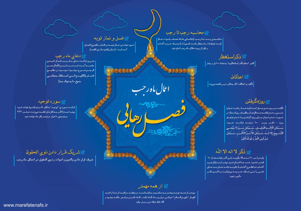 سفارشات مخصوص ماه رجب سفارشات مخصوص ماه رجب